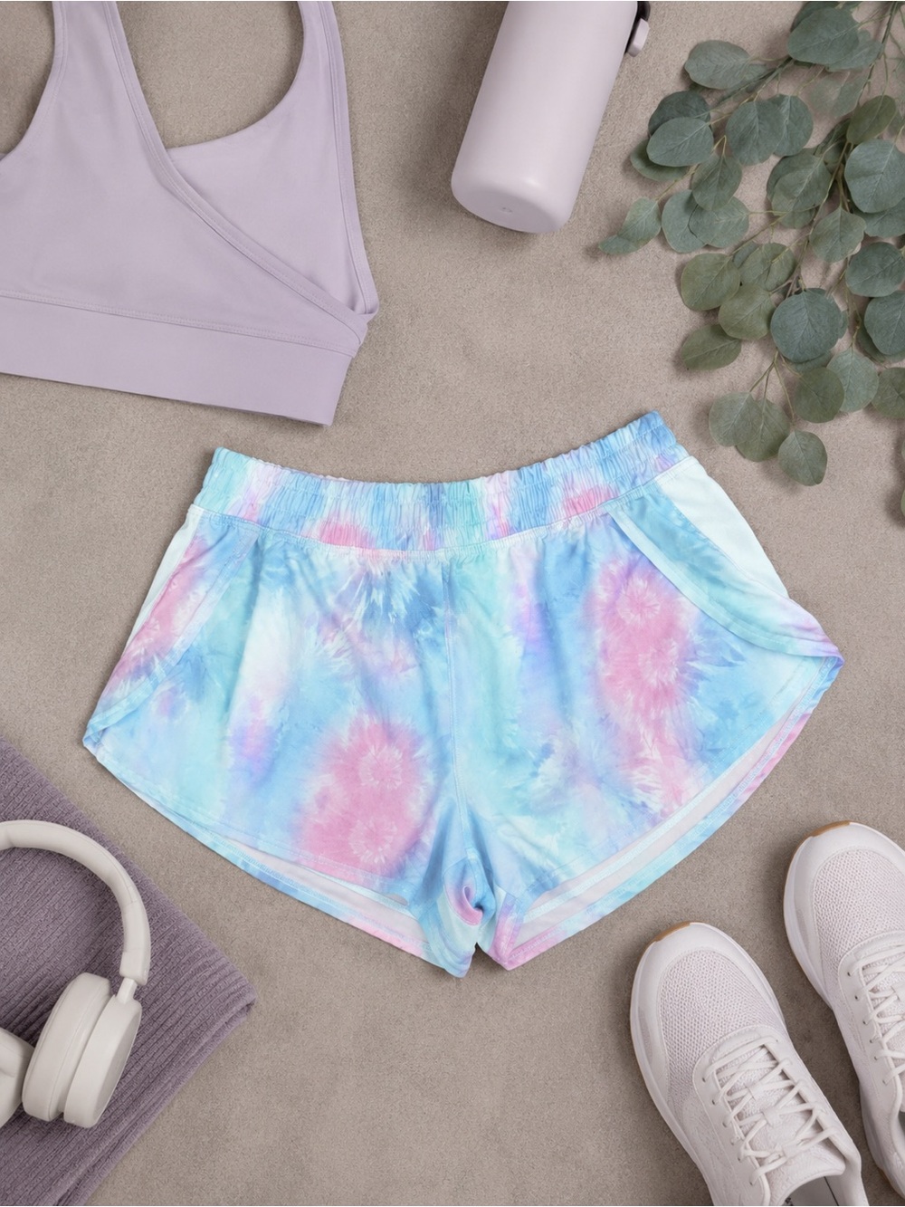 AS Revival Tie Dye Athletic Running Shorts Size Medium Like New